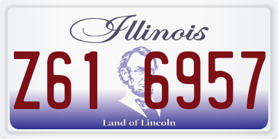 IL license plate Z616957