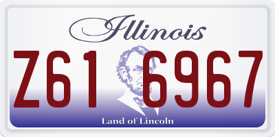 IL license plate Z616967
