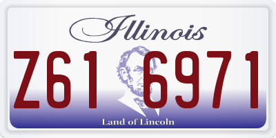 IL license plate Z616971