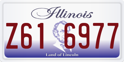 IL license plate Z616977