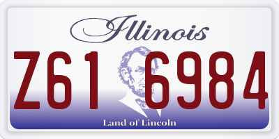 IL license plate Z616984