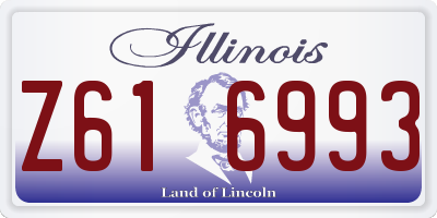 IL license plate Z616993