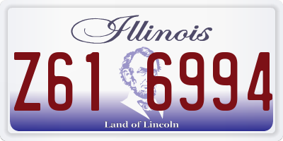 IL license plate Z616994