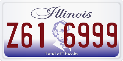 IL license plate Z616999