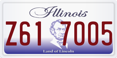 IL license plate Z617005