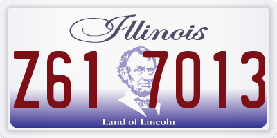 IL license plate Z617013