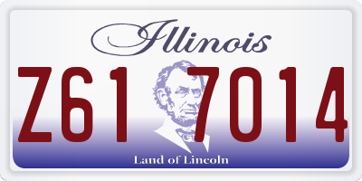 IL license plate Z617014