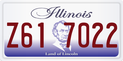 IL license plate Z617022