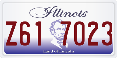 IL license plate Z617023