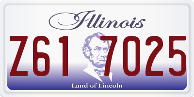 IL license plate Z617025