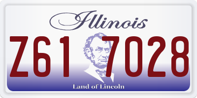 IL license plate Z617028