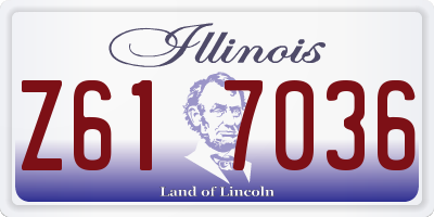 IL license plate Z617036