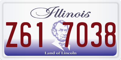 IL license plate Z617038