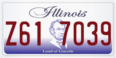 IL license plate Z617039