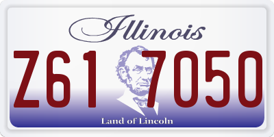 IL license plate Z617050
