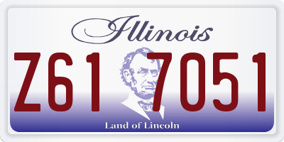 IL license plate Z617051
