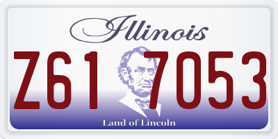 IL license plate Z617053