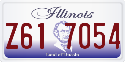 IL license plate Z617054