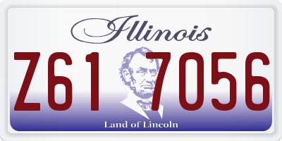 IL license plate Z617056