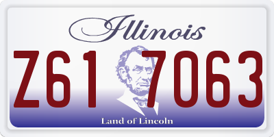 IL license plate Z617063