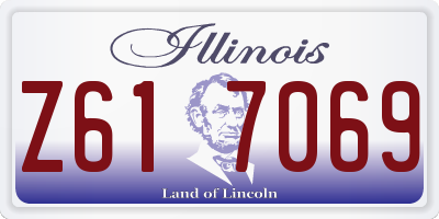 IL license plate Z617069