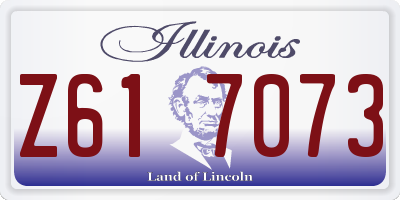 IL license plate Z617073