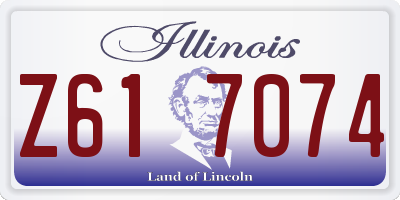 IL license plate Z617074