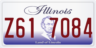 IL license plate Z617084