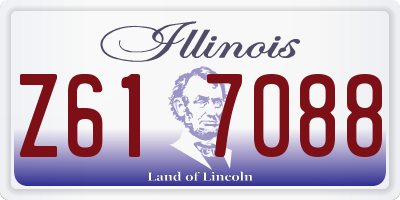 IL license plate Z617088
