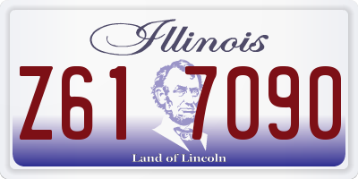 IL license plate Z617090