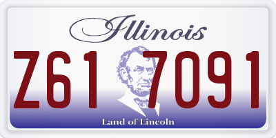 IL license plate Z617091