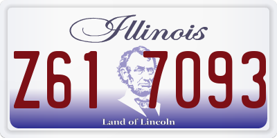 IL license plate Z617093