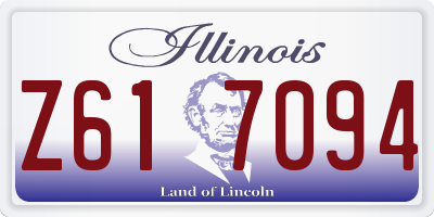 IL license plate Z617094