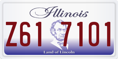 IL license plate Z617101