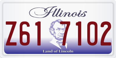 IL license plate Z617102