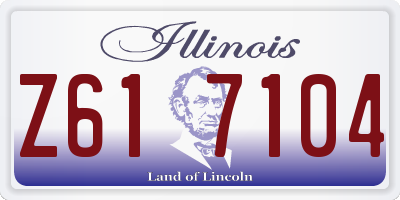 IL license plate Z617104