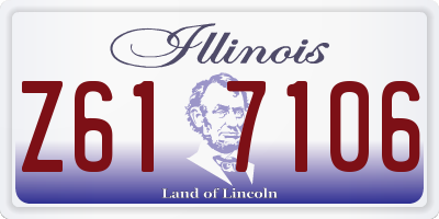 IL license plate Z617106