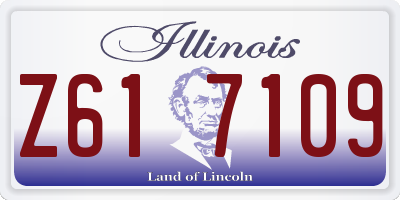 IL license plate Z617109