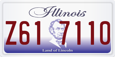 IL license plate Z617110