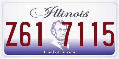 IL license plate Z617115