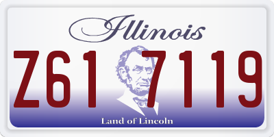 IL license plate Z617119