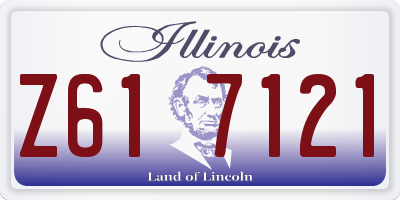 IL license plate Z617121