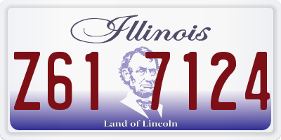 IL license plate Z617124