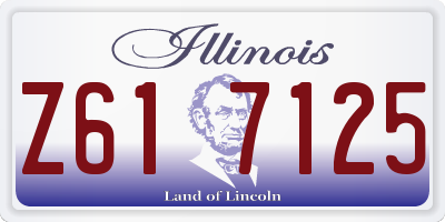 IL license plate Z617125