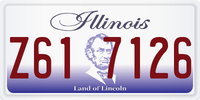 IL license plate Z617126