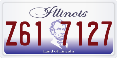IL license plate Z617127