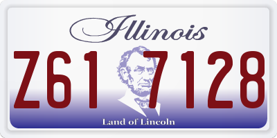IL license plate Z617128