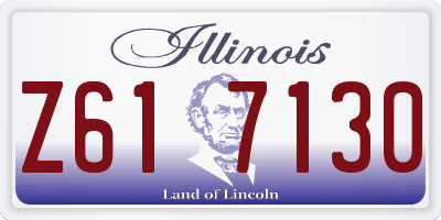 IL license plate Z617130