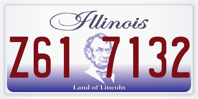 IL license plate Z617132