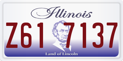 IL license plate Z617137